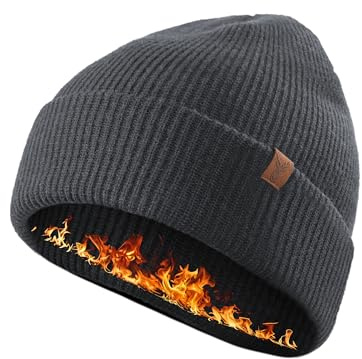 TRENDOUX Wintermütze Herren Damen Beanie: Merino Mütze mit Weicher Wolle, Doppellagige Strickmütze für Winterliche Wärme, Unisex Mütze mit Elastischem Stoff, Daily Sports Geschenk