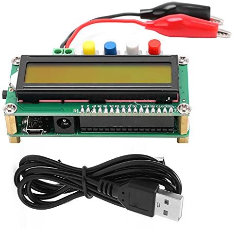 LC100A - Medidor de capacidad digital LCD multifuncional de alta precisión para hornos microondas y transformadores de potencia, color verde, 80 x 50 x 30 mm