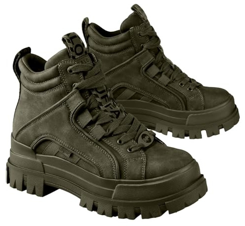 Buffalo Aspha NC Mid Damen Grüne Stiefel - EUR 36