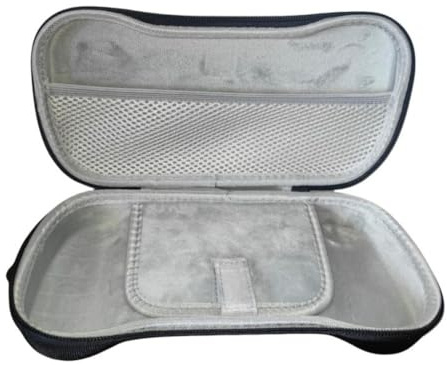 LatoYard Reisefreundliche Hartschalen-Eva-Tasche für Anbernic RG557/RG556 Handkonsole, kompakte Schutzhülle (25 x 12 x 5 cm) mit separatem Zubehörfach, Schwarz