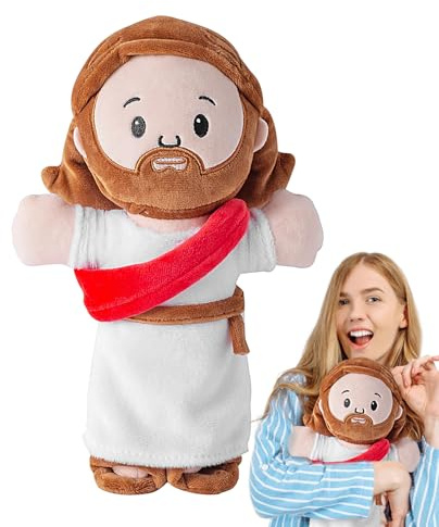 Jesus Plüschtier - Lebendige Ausdruck Gefüllte Jesus Puppe, gefüllte Puppe Dekokissen Und Elastische Wohnkultur Für Spielzimmer, Kinder, Schlafzimmer, Sofa, Wohnzimmer Kirche Sonntagsschule