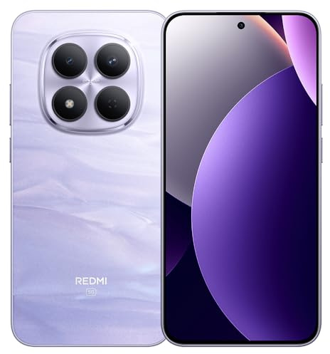 XIAOMI Redmi Note 15 Pro 5G, Smartphone 8GB + 512GB, Batería de Alta Capacidad 6580mAh,Nueva cámara de 200MP, Pantalla AMOLED 1.5K de 6.83 Pulgadas,Morado, Cargador Incluye