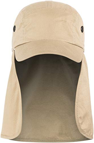 Basic Nature Uni Legionärskappe Nackenschutz Baseballkappe, braun, L