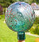 Lauschaer Glaskunst Gartenkugel aus Glas, Aquamarin
