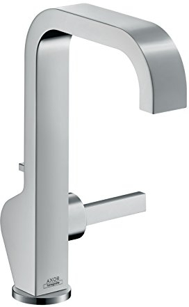 AXOR Wasserhahn Citterio (Armatur mit Auslauf Höhe 190mm und Zugstangen-Ablaufgarnitur) Chrom