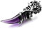 INBLUE Dragon Wolf Zahn Anhänger für Männer Jungen Frauen Edelstahl Coole Halsketten Simulieren Kristall Edelstein Freund Geschenke Schmuck mit 23 Zoll Kette