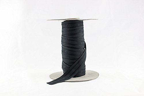 Gardinen Kräuselband schwarz, 22 mm breit, 200 m, 2 fädig