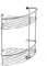 Etagère d'angle douche double Acier Inox mod. Thin Line