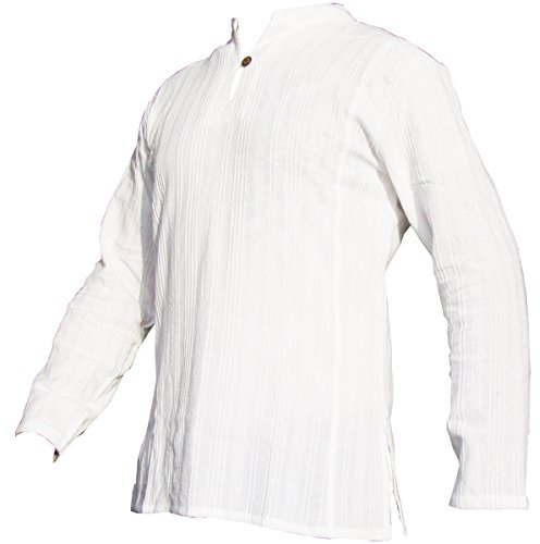 PANASIAM Shirt Ben, White, M, Longsleeve