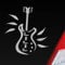 Hellweg Druckerei Gitarre E-Gitarre Instrument Metal Rock Auto Aufkleber Sticker Heckscheibenaufkleber