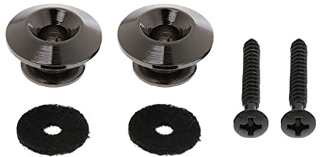 Gazechimp Endpin / Gurtpin inkl. Schrauben, 2er-Set für Gitarre/Mandoline/Ukulele