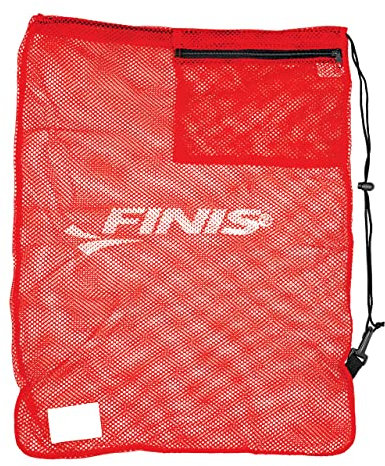 Finis Unisex-Adult Mesh Gear Bag Back Pack, Red, Pro