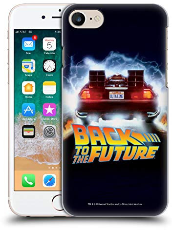 Head Case Designs Licenza Ufficiale Back to The Future Time Machine Car I Arte Chiave Custodia Cover Dura per Parte Posteriore Compatibile con Apple iPhone 7/8 / SE 2020 & 2022
