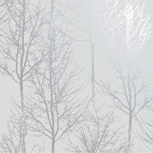 Holden 90760 Papier peint Motif arbres Gris/argenté