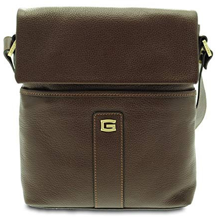 GIUDI Herren Umhängetasche aus gehämmertem Kalbsleder, Tasche für Herren, Made in Italy
