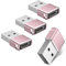 Basesailor USB C Buchse auf USB Stecker Adapter 4 Stück,Typ C auf USB A Ladekabel Adapter für iPhone 16 15 14 13 Pro Max,Airpods iPad Mini 6 Gen,Samsung Galaxy Tab S9 S8 A8 Plus S23 Ultra FE,Pixel XL