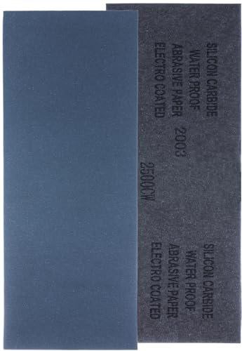 YoiYee 2500 Grit Wet & Dry Sandpaper Sheets, 23 x 9.5cm, Ultra Fine Abrasive Sand Paper Roll for Wood, Metal, Plastic, Glass, Stone and Wall Sanding, 10 Pack