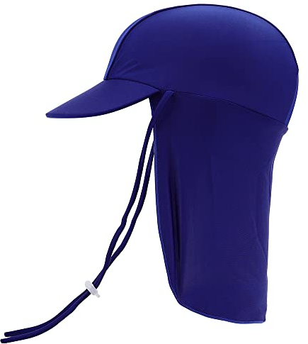 MK MATT KEELY Schirmmütze Kinder UV Schutz 50+ 1-10 Jahre Mädchen Jungen Elastische Sonnenhut mit Nackenschutz,Marine