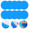 10 Stück Pool Patch PVC Flicken Luftmatratze Patch Blau Runde Formen Pool Flicken Reparatur Selbstklebende Reparaturflicken Pool Schwimmbecken For Inflatable Swimming Pools Swimming Rings Air Boats