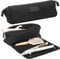Barefoot Caribou Hair Tools Travel Bag and Heat Resistant Mat for Flat Irons, Straighteners, Curling Iron, and Haircare Accessories, 2-in-1 Design, with Interior Pockets, Portable Organizer (Black)
