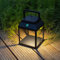 DAWALIGHT Außenlampe Tragbar 3 Helligkeitsstufen LED Laterne Outdoor IP44 Wetterfest Tischleuchte mit Akku Aufladbar Kabellos Solar Tischlampe Touch Schalter für Garten Wohnzimmer, Aluminium, Schwarz