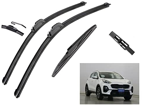 Scheibenwischer Für KIA Sportage QL 2016-2019 Vorne Hinten Wischerblätter Bürsten Cutter Zubehör J Hook 2016 2017 2018 2019 Windschutzscheibe