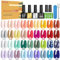 LEVIPE 42 Pcs Vernis Semi Permanent Avec Base Coat, Glossy et Matte et Cat-Eye Top Coat et Remover Vernis Semi Permanent, Vernis Gel Semi Permanent UV LED 8ml