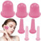 Nizirioo - Set di 7 coppette in silicone, per collo, viso, corpo, coppette anti-invecchiamento, anticellulite, corpo posteriore per viso e tutto il corpo