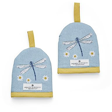 Cooksmart Pack of 2 Egg Cosy | British Designed Egg Cosy Warmer for All Sizes of Eggs | Egg Cup Cosy for All Modern Kitchen Design - English Meadows