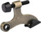 HOMOTEK Türstopper aus antikem Messing, verstellbar, robust, 6,4 x 4,5 cm, mit schwarzen Gummi-Stoßstangen, 12 Stück