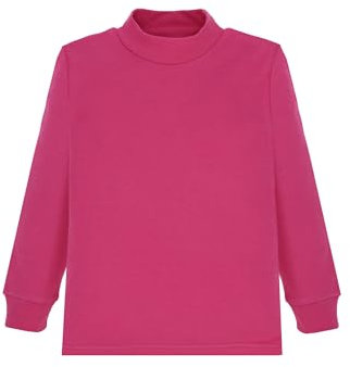 Ellepi Maglia Lupetto Bambino in Caldo Cotone 100% a Manica Lunga | Taglie 3-14 Anni (Fucsia, 8 Anni)