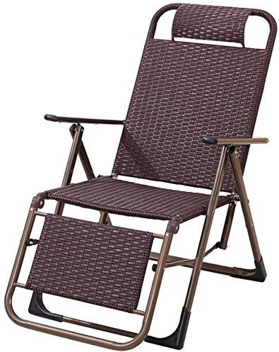Klappbarer Liegestuhl, Sonnenliege, Stuhl, Teppiche und Zimmer, Garten- und Sommermöbel, liegend mit verstellbaren, gepolsterten Kopfstützen, Outdoor-Schwerkraft-Klappliegestuhl, wunderschöne Lan