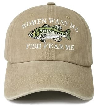 Enodtter Bestickte Baseballmützen für Damen und Herren, Women Want Me (Washed Khaki), Einheitsgre