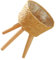 FONDOTIN Support De Jardinière Au Sol Support De Pot De Fleurs Panier En Osier Sur Pieds Support Pour Plantes En Osier Pied De Pot De Fleur Récipient En Pot Artisanat Plante En Pot En Bois