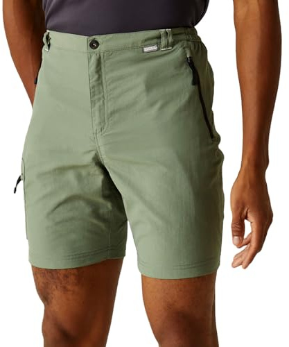 Regatta Herren Leesville Ii Wandershorts mit Mehreren Taschen Shorts, Agave-Grün, 34W