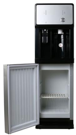 Generic Freestanding Mains Fed Unit Floor-Loading Standing Water Cooler, Hot & Cold Freestanding Water Cooler Perfect For Home Office School, CECFJDEGH-SILVER-105*31*31CM