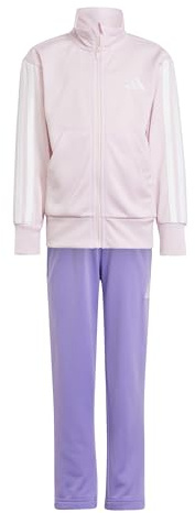 adidas Unisex Kinder ESSENTIALS CLIMACOOL TRACKSUIT, clear pink/white, 5-6 Years