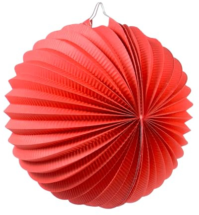 Farolillos Feria Rojos | 22 CM de Diámetro | Pack de 12 farolillos de Papel para la Feria | Auténticos Farolillos listos para Usar (Incluye Alambre) | Nexum Market