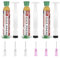 ALLECIN 3 Pezzi 10mL Flussante per Saldatura Senza Piombo Solder Flux Paste No Clean 10CC Flussanti per Saldature Flusso per Pasta Saldante AEC-223 con Asta di Spinta e Ago per PCB SMD BGA