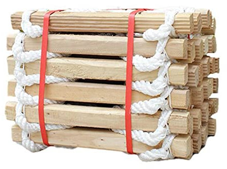 WJFLUCK Feuerleiter-Seilleiter, Notleiter mit Karabinern, Mehrzweck-Fluchtleiter, Flucht aus Fenster und Balkon/6 m/20 Fuß