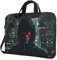 Hacker Era bedruckte trendige Oxford-Tuch-Laptoptasche, vielseitige Laptoptasche, Kuriertasche, Schultertasche, Schwarz, 15.6 inch