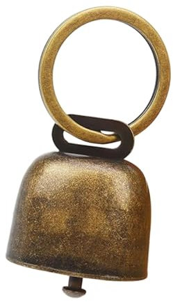 Amagogo Haustierglocke Weideglocke Vieh Bauernhof Tier laute Glocke Hund Katze Halsband Glocke, Retro Glocke für, Hund, Bronze