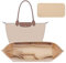 OAikor Tragetaschen-Organizer-Einsatz mit Bodenformer, Filztaschen-Organizer-Einsatz, kompatibel mit Le pliage Large, Neverfull MM, C.oach City 33, G.oyard PM und mehr, Geldbörsen-Trennwand für
