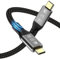 Angusplay Cable Thunderbolt 4 USB C 5M, Cable USB4 20Gbps, 100W Vídeo 8K 60Hz Cable TB4 Compatible con Thunderbolt 4/3, USB4/3, Tipo C, para iPhone 15/15 Pro Max Mac MacBook Pro, SSD Externo eGPU