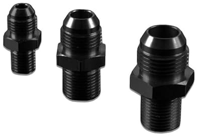 AN6-M12x1.25 Fitting Adapter Mänlich-Mänlich Schwarz