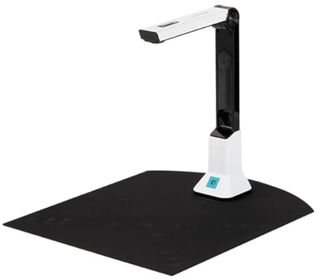 8MP USB Visualiser & Document Camera for A4 Format Document Scanner, Multi-Language OCR Document Camera Scanner, for Distance Teaching & Learning