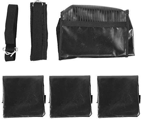 HHOZsafety Verstellbarer Fitness-Gewichtssack für Langstreckenläufe, Wisch-Freeweight-Sandsack, Schwarz