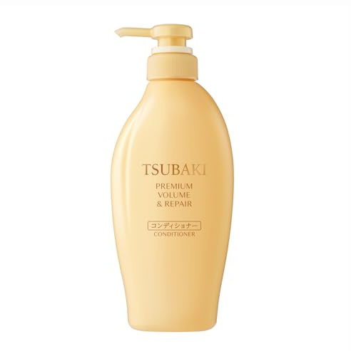 Tsubaki Premium Volume & Repair Conditioner 450ml – Lightweight Moisture, Root-Lifting Care, Smooth & Healthy Shine, For Weak or Flat Hair