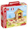 Jeujura – Ma Ferme en Bois – 95 pièces - Jeu de Construction dans sa Valise en Carton - A partir de 5 Ans - Agilité - Créativité - Manipulation - Catalogue fourni - 8040