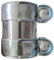 HLJMRD 55 x 95mm Universal Exhaust Pipe Sleeve Connector Clamp, Lap Joint Exhaust Band, Durable Double Clamp for Secure Connection，for Audi VW Seat Skoda 1K0253141M